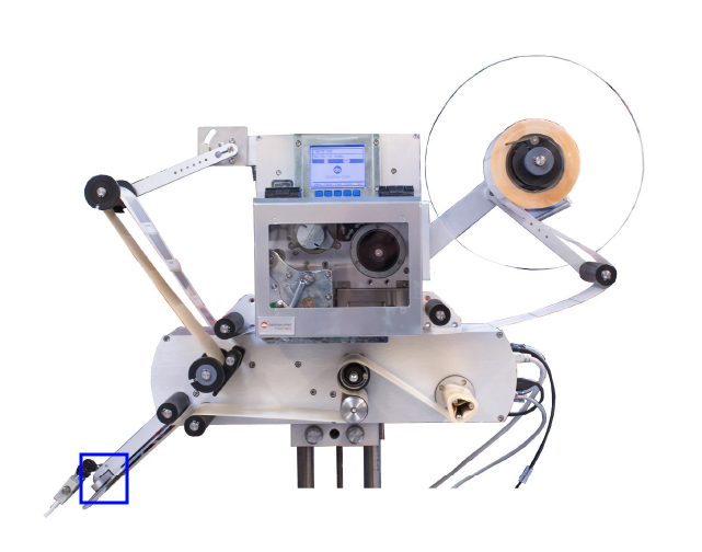 Cellule sur l’étiqueteuse industrielle HM 600P HM Systems