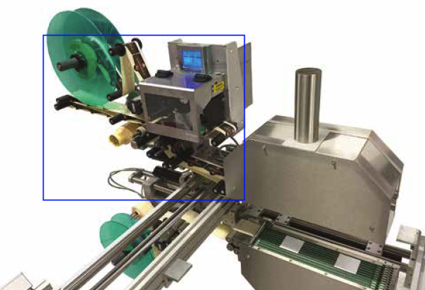 Rouleaux d'entrainement sur l’étiqueteuse industrielle HM 4000 HM Systems